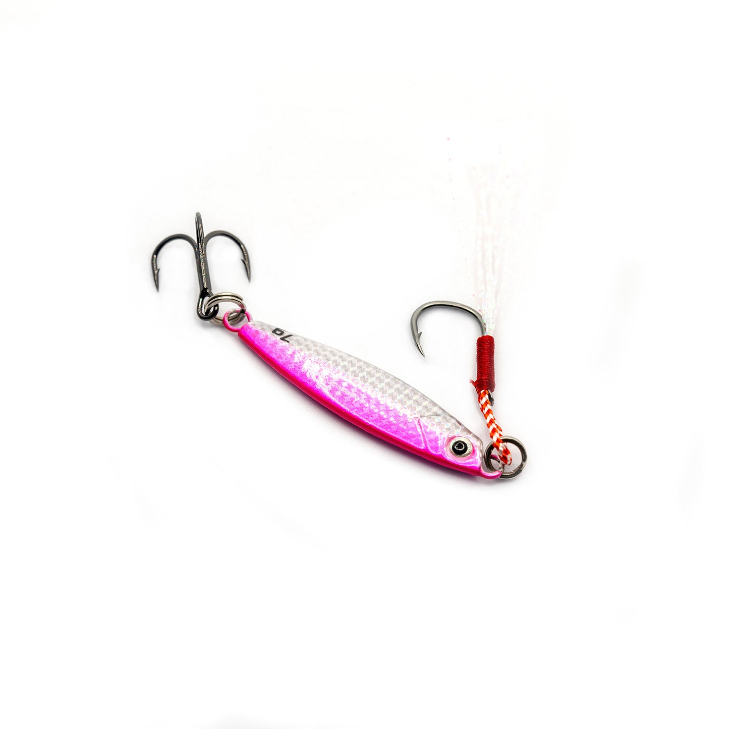 Pink/Silver 7g Micro Jig - Bouncing Jigs